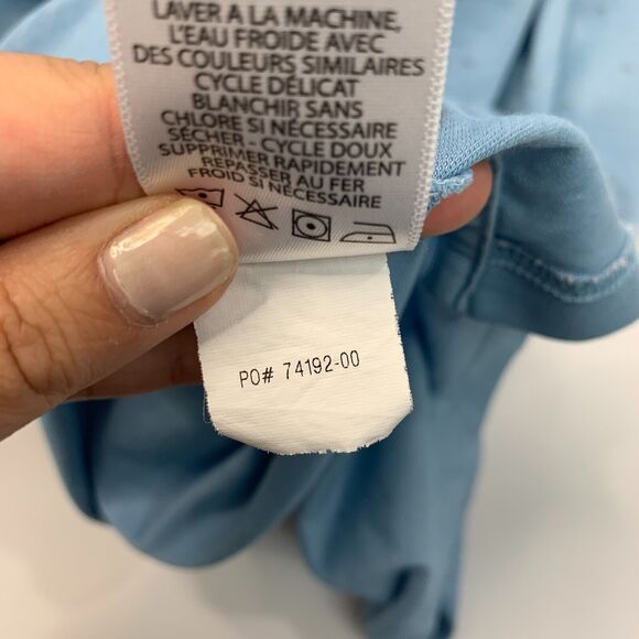 Travis Mathew Polo Shirt Mens L Large Prairie Sky Short Sleeve Pima Cotton Golf - Picture 11 of 13